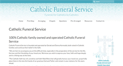 Desktop Screenshot of catholicfunerals.com.au