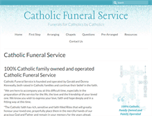 Tablet Screenshot of catholicfunerals.com.au